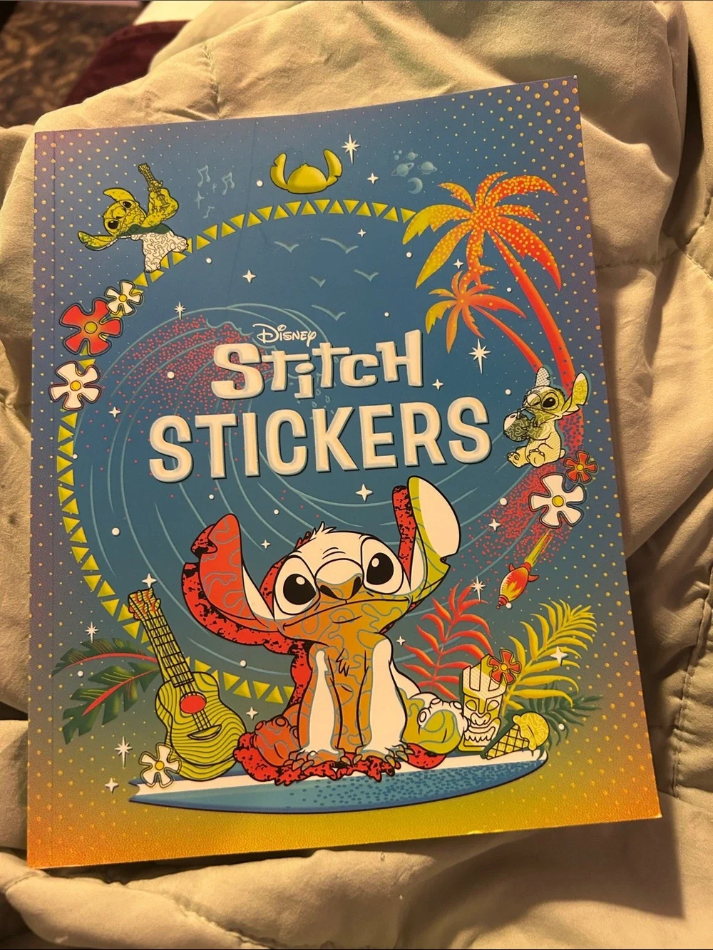 Disney Stitch Stickers - Blue, Yellow, Orange